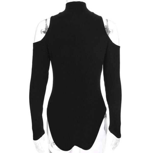 Kinky Cloth black / L Long Sleeve Zip Up Bodysuit