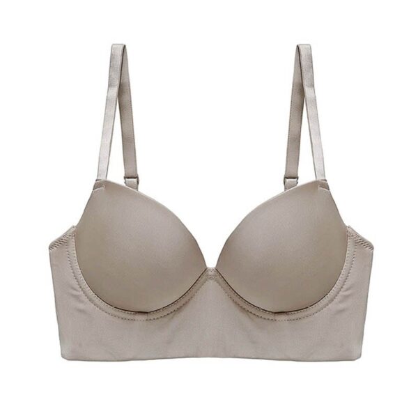 Kinky Cloth Khaki bra / S(32or70AB) / CN Low Back Seamless Bra Set