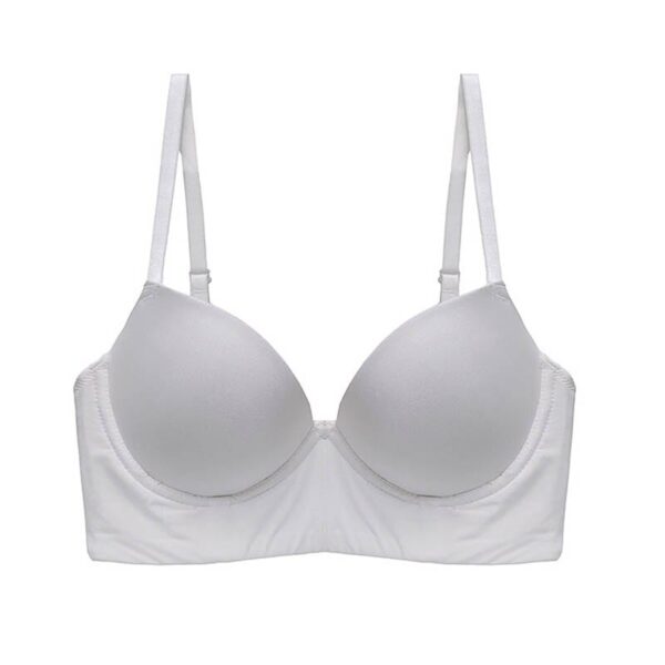 Kinky Cloth White bra / S(32or70AB) / CN Low Back Seamless Bra Set