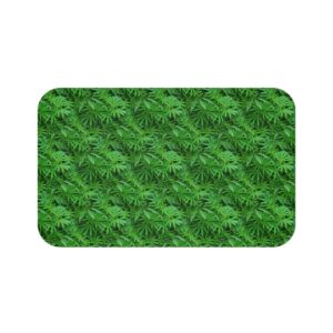 Printify Home Decor Large 34x21 Marijuana Leaf Bath Mat