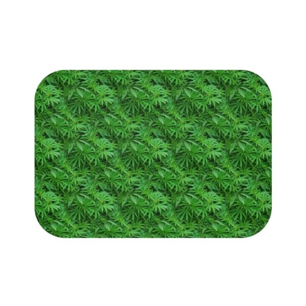 Printify Home Decor Small 24x17 Marijuana Leaf Bath Mat