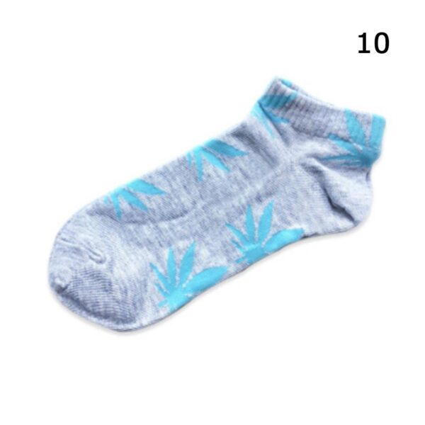 Kinky Cloth Socks 10 Marijuana Leaf Short Socks