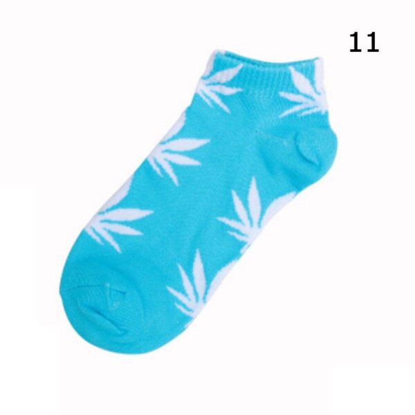 Kinky Cloth Socks 11 Marijuana Leaf Short Socks