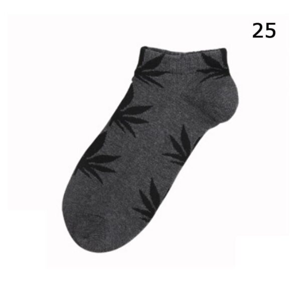 Kinky Cloth Socks 25 Marijuana Leaf Short Socks