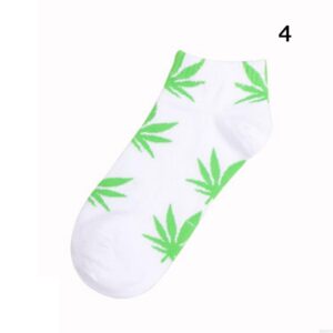 Kinky Cloth Socks 4 Marijuana Leaf Short Socks