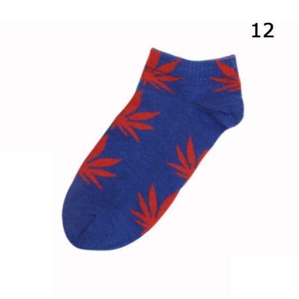 Kinky Cloth Socks Marijuana Leaf Short Socks