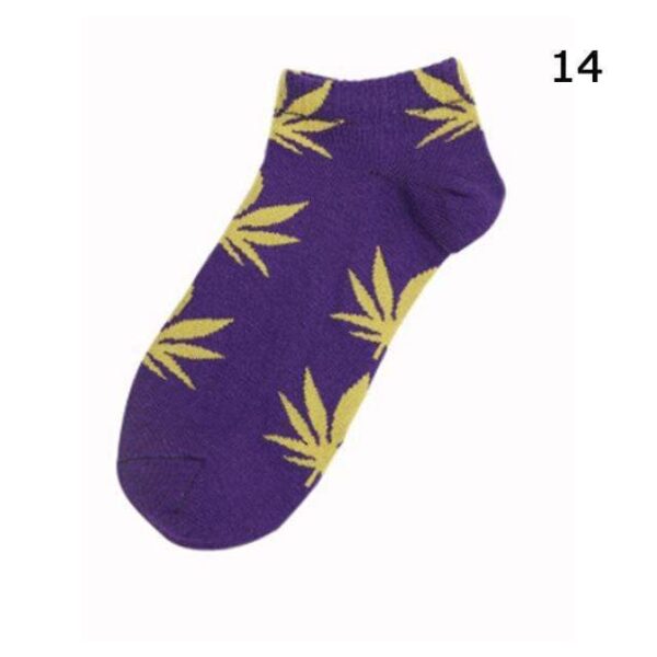 Kinky Cloth Socks Marijuana Leaf Short Socks