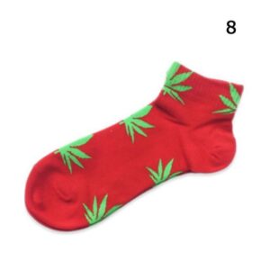 Kinky Cloth Socks Marijuana Leaf Short Socks