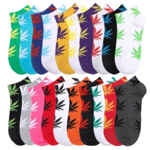 Kinky Cloth Socks Marijuana Leaf Short Socks