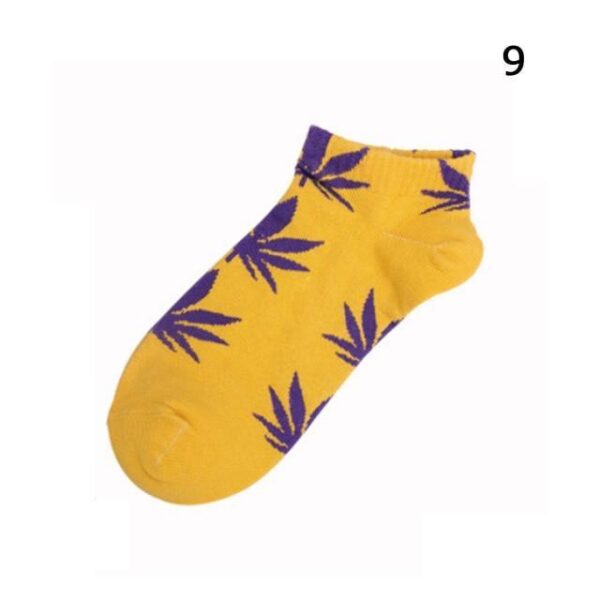 Kinky Cloth Socks Marijuana Leaf Short Socks