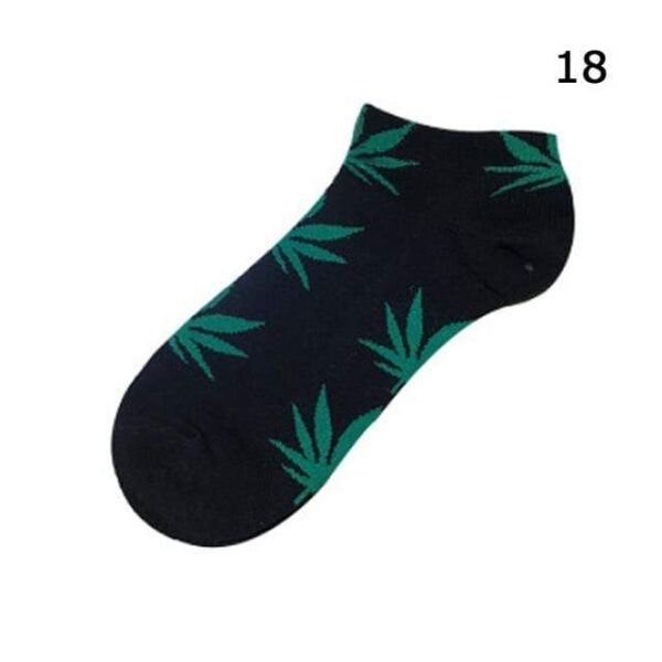 Kinky Cloth Socks Marijuana Leaf Short Socks