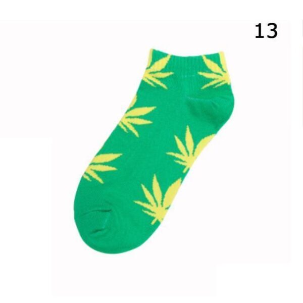 Kinky Cloth Socks Marijuana Leaf Short Socks