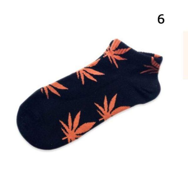 Kinky Cloth Socks Marijuana Leaf Short Socks