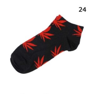 Kinky Cloth Socks Marijuana Leaf Short Socks