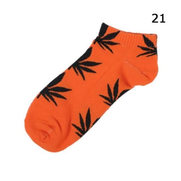 Kinky Cloth Socks Marijuana Leaf Short Socks