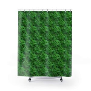 Printify Home Decor 71" x 74" Marijuana Leaf Shower Curtains