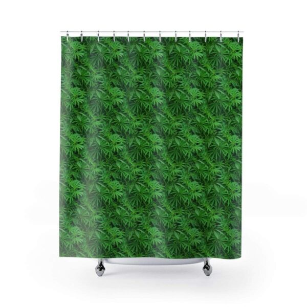 Printify Home Decor 71" x 74" Marijuana Leaf Shower Curtains