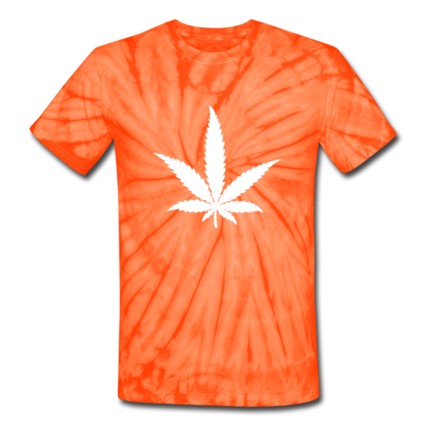 SPOD Unisex Tie Dye T-Shirt spider orange / S Marijuana Leaf Tie Dye T-Shirt