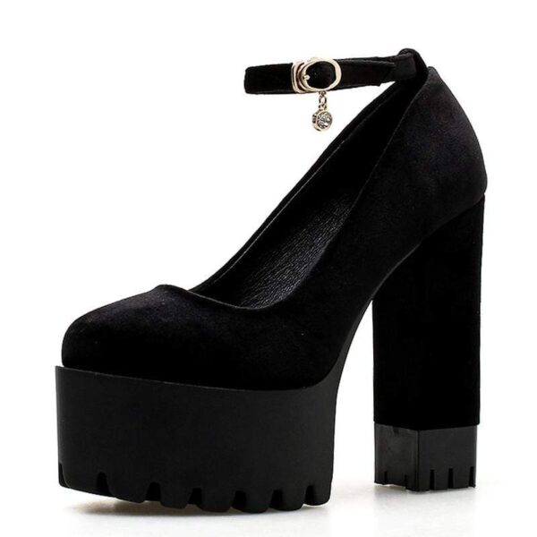 Kinky Cloth 200001012 Mary Jane Chunky Heels Platform Shoes