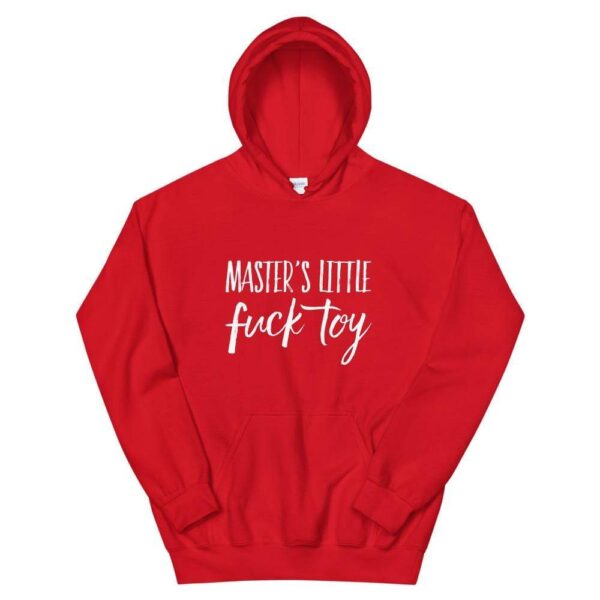 Kinky Cloth Red / S Master's Little Fuck Toy White Hoodie