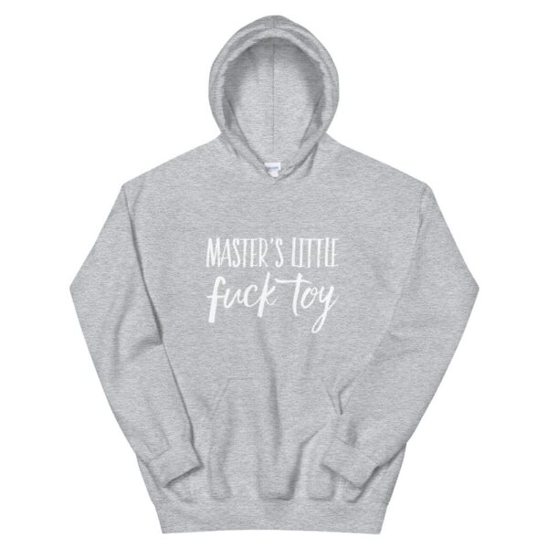 Kinky Cloth Sport Grey / S Master's Little Fuck Toy White Hoodie