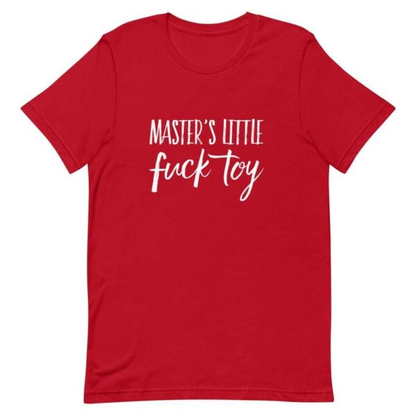 Kinky Cloth Red / S Master's Little Fuck Toy White T-Shirt