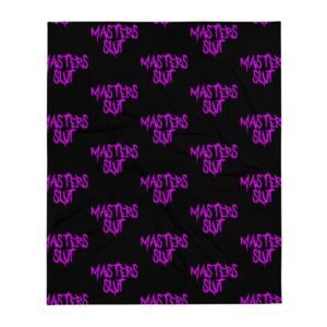 Kinky Cloth Master's Slut Scrawl Throw Blanket