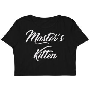 Kinky Cloth XS Masters Kitten white Organic Crop Top