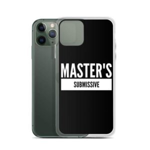 masters submissive white IPhone Case | Buy Online | Kinky Cloth