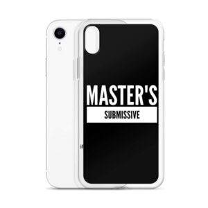 masters submissive white IPhone Case | Buy Online | Kinky Cloth