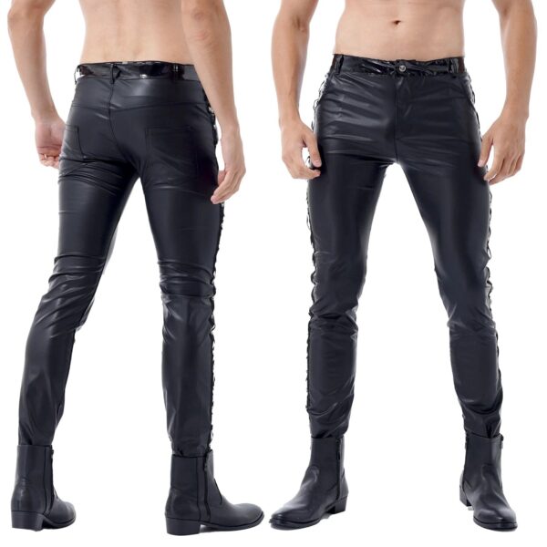 Kinky Cloth Mens Faux Leather Shiny Pants