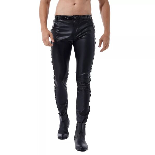 Kinky Cloth Mens Faux Leather Shiny Pants