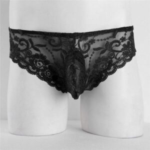 Kinky Cloth 200001799 Mens Floral Lace Bulge Pouch Brief