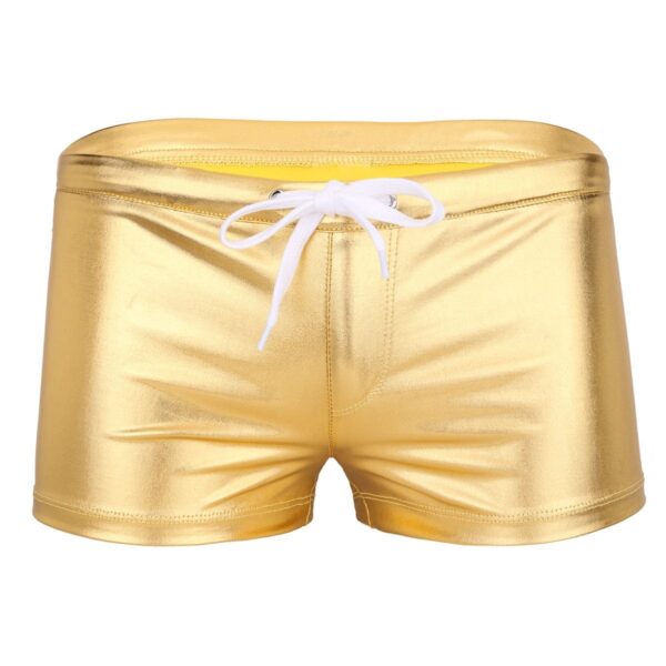 Kinky Cloth Gold / M Mens Shiny Metallic Party Shorts