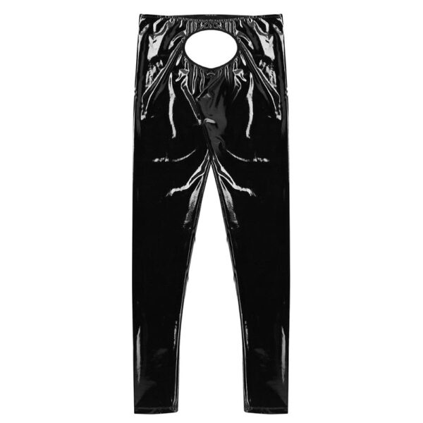 Kinky Cloth Mens Shiny Open Tight Pants