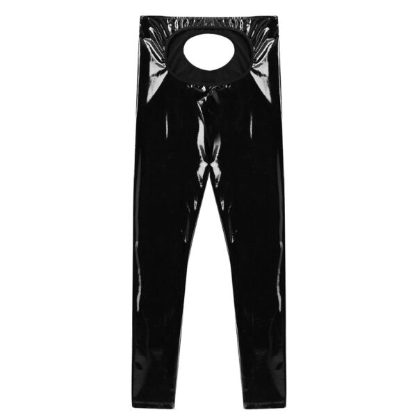 Kinky Cloth Mens Shiny Open Tight Pants