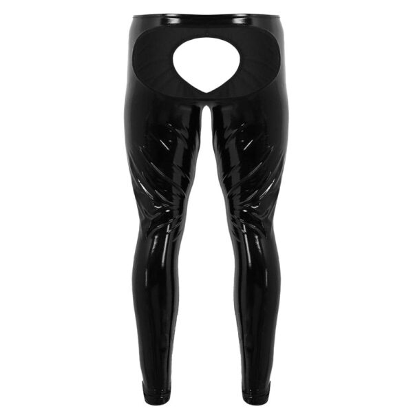 Kinky Cloth Mens Shiny Open Tight Pants