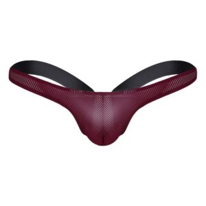 Kinky Cloth burgundy / M / China Mesh Open Back  Jockstrap Bikini