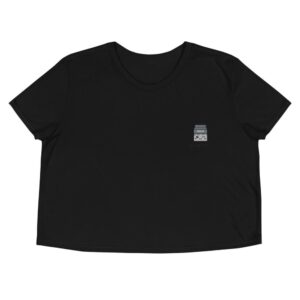 Kinky Cloth Black / S Milk Emoji Embroidered Crop Top