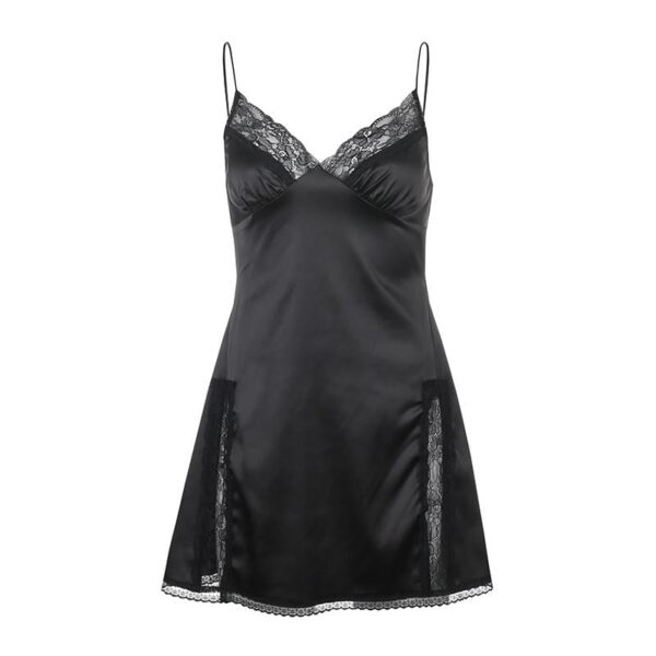 Kinky Cloth 200000347 Black / S Mini Lace Trim Cami Dress