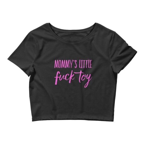 Kinky Cloth Black / XS/SM Mommy's Little Fuck Toy Pink Cropped Top