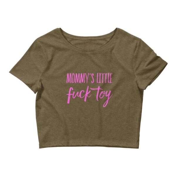 Kinky Cloth Heather Olive / XS/SM Mommy's Little Fuck Toy Pink Cropped Top