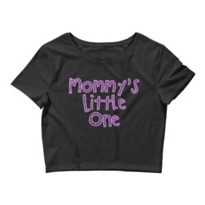 Kinky Cloth Black / XS/SM Mommy's Little One Pink Cropped Top