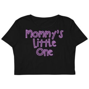 Kinky Cloth XS Mommy's Little One Pink Organic Crop Top