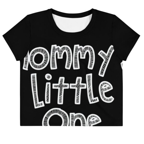 Kinky Cloth XS Mommy's Little One White Crop Top Tee