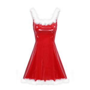 Kinky Cloth 200000347 Mrs Santa Latex Dress With Hat