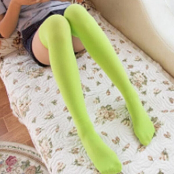 Kinky Cloth Neon Mesh Thigh High Socks