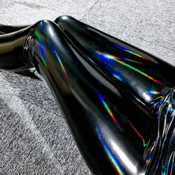 Holographic Graphite Leggings | Buy Online | Kinky Cloth