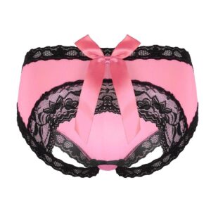 Kinky Cloth Panties Open Bottom Bowknot Panties