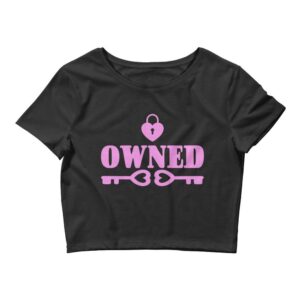 Kinky Cloth Black / XS/SM Owned Pink Cropped Top